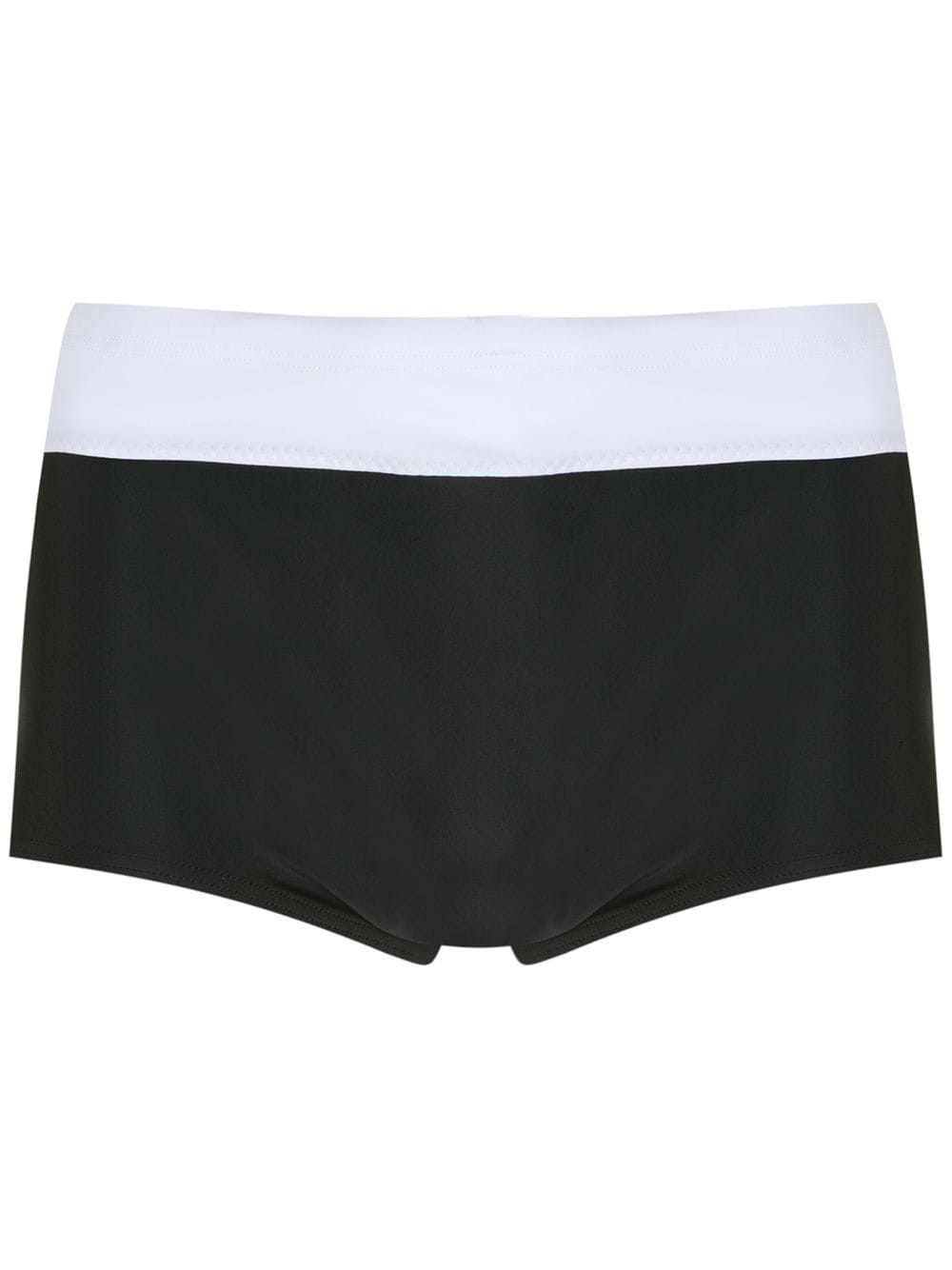 Amir Slama panelled two-tone swimming trunks - Black von Amir Slama