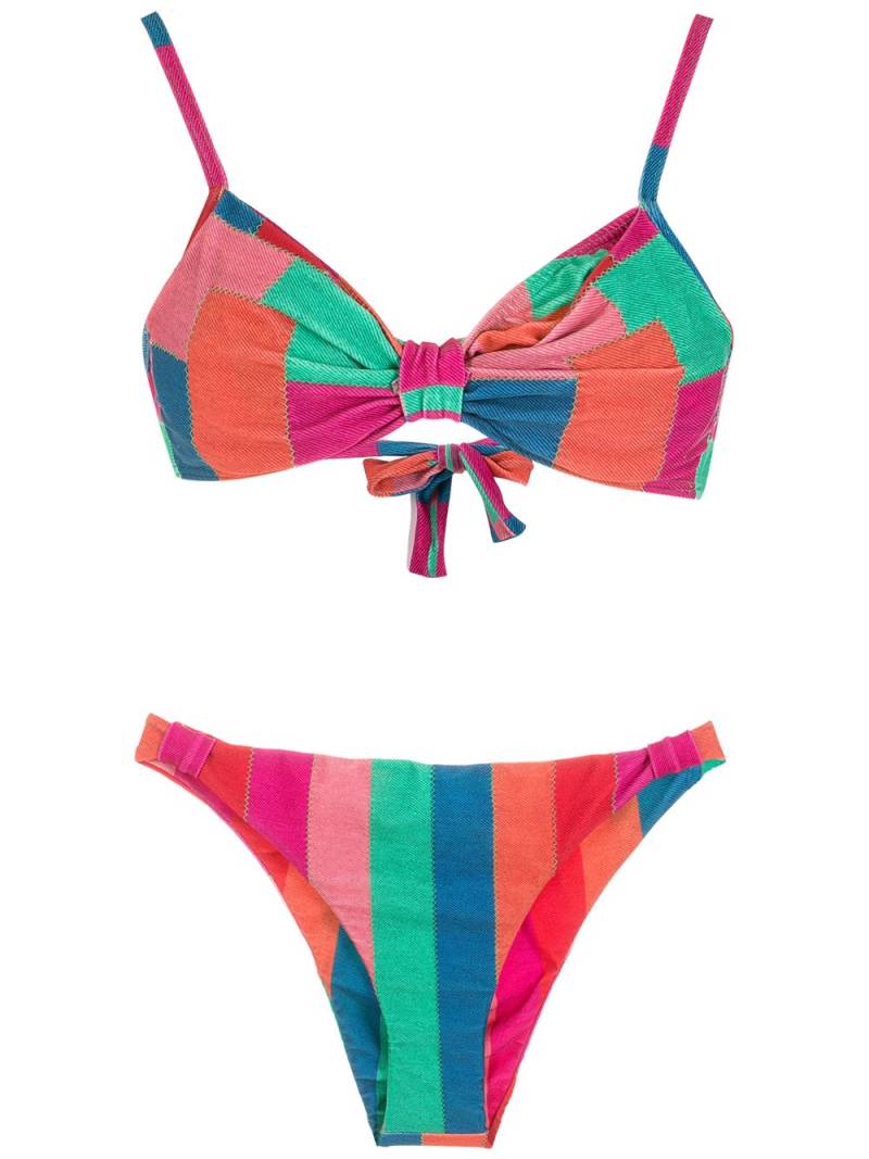 Amir Slama patchwork-print bikini - Multicolour von Amir Slama