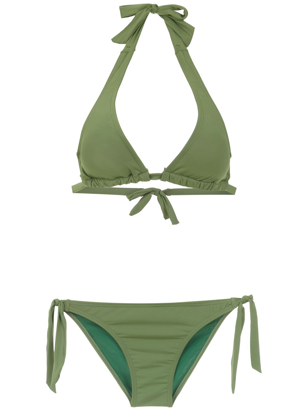 Amir Slama plain bikini set - Green von Amir Slama