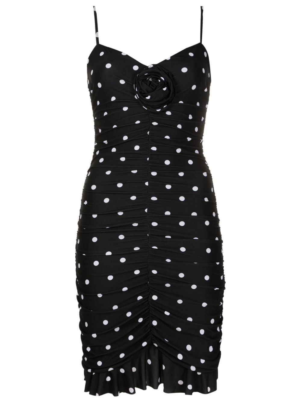 Amir Slama polka-dot pattern minidress - Black von Amir Slama