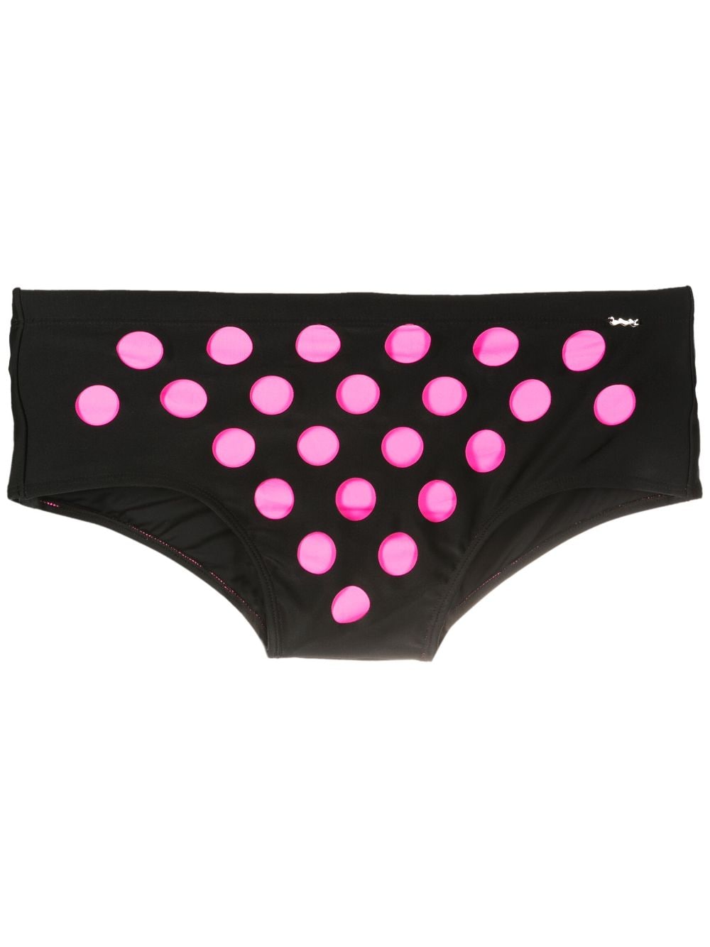 Amir Slama polka-dot swim trunks - Black von Amir Slama