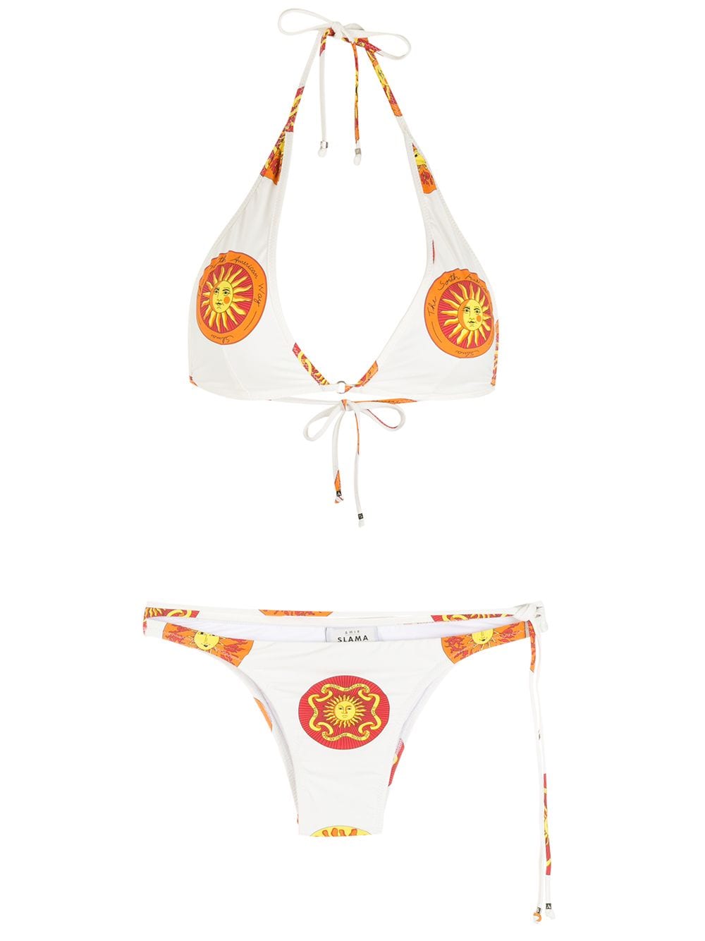 Amir Slama print Sol bikini set - White von Amir Slama