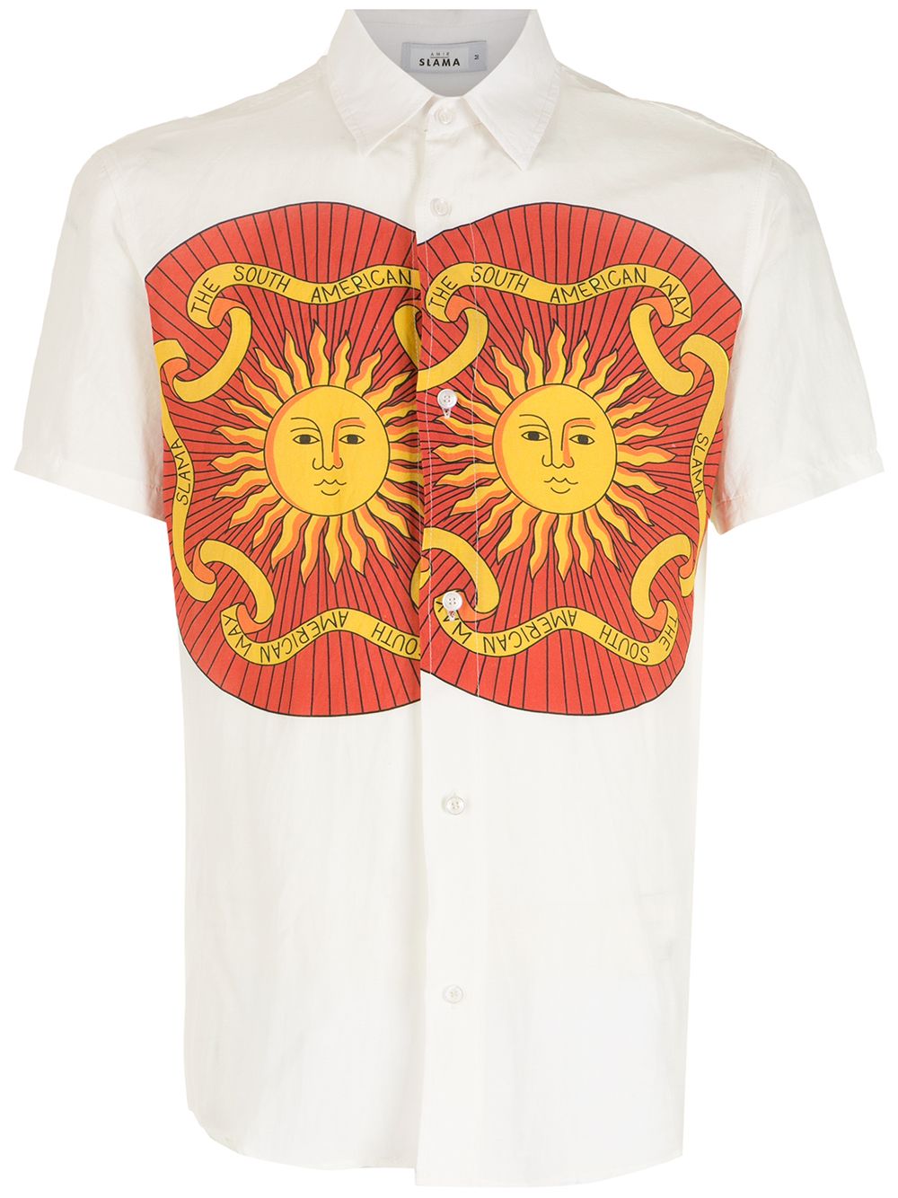 Amir Slama print Sol short sleeves shirt - White von Amir Slama