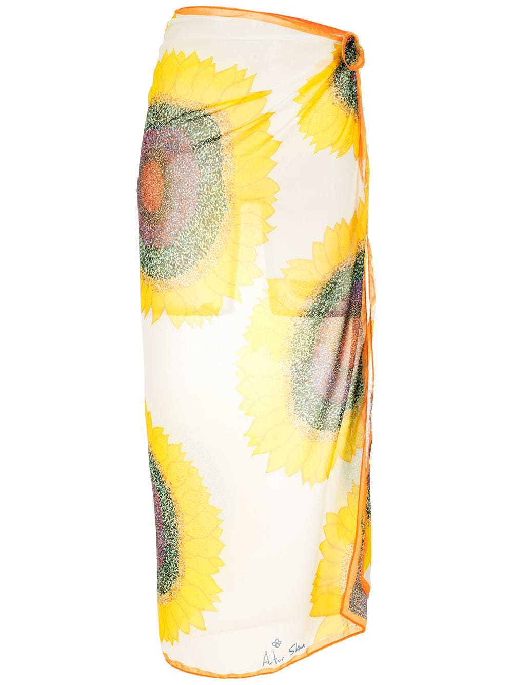 Amir Slama printed beach skirt - Yellow von Amir Slama