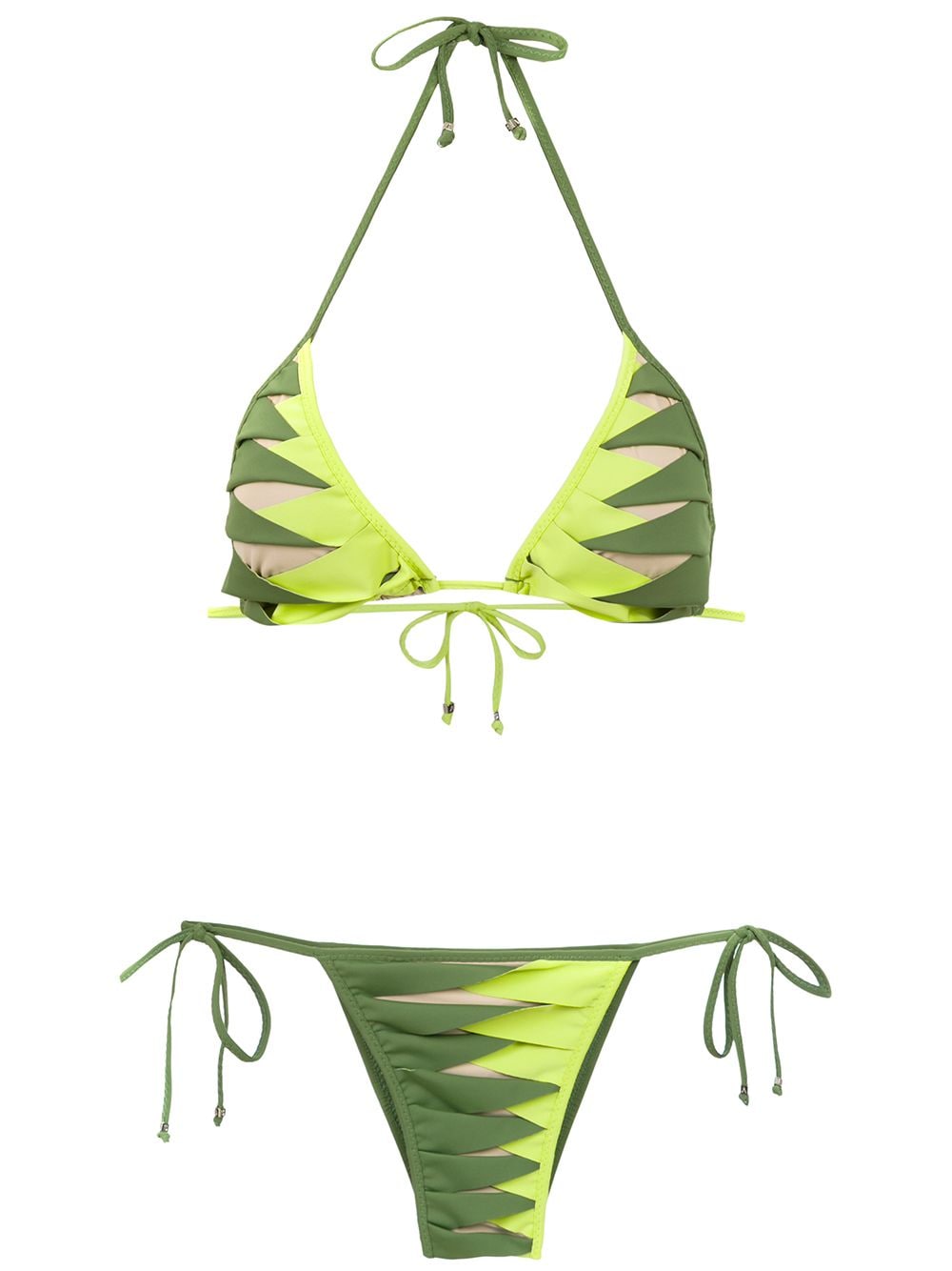 Amir Slama printed bikini - Green von Amir Slama