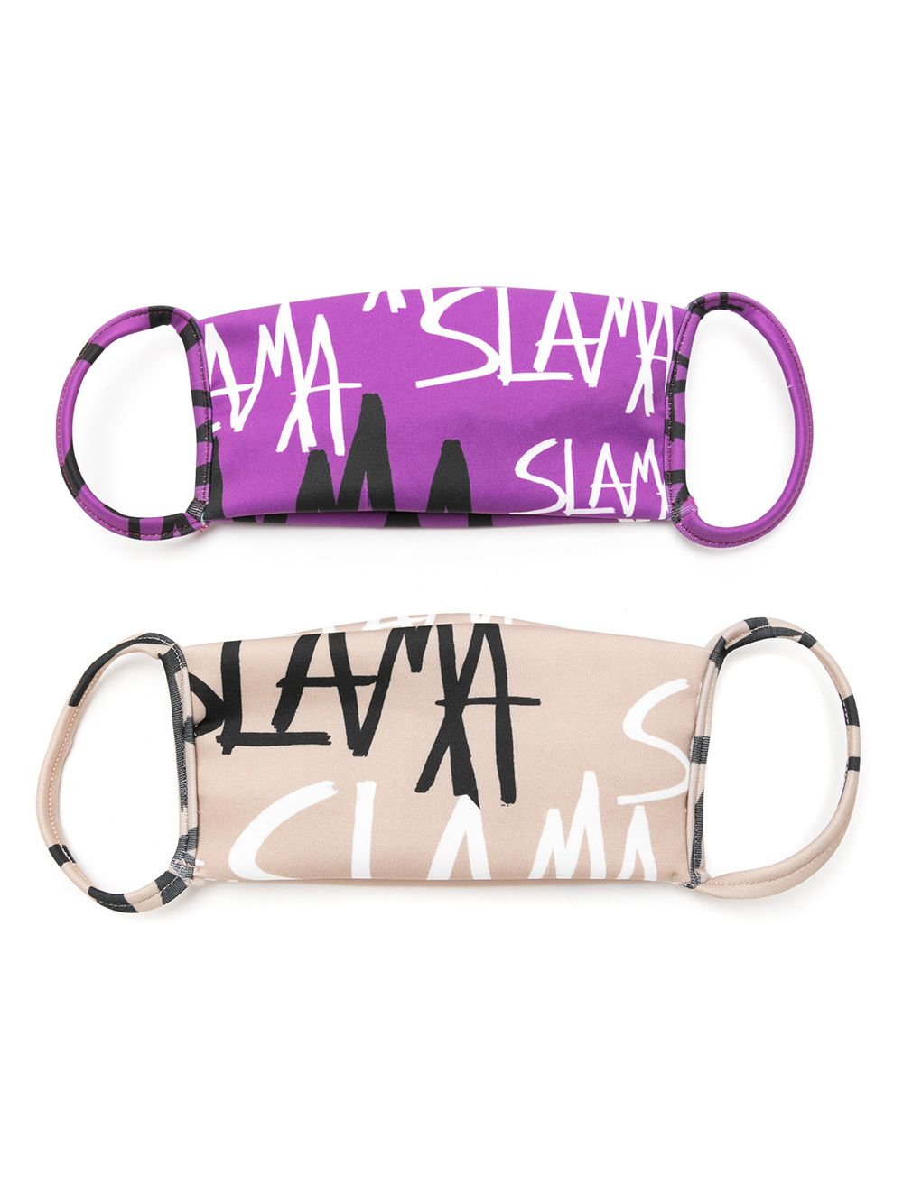 Amir Slama printed facial mask two-piece set - Purple von Amir Slama