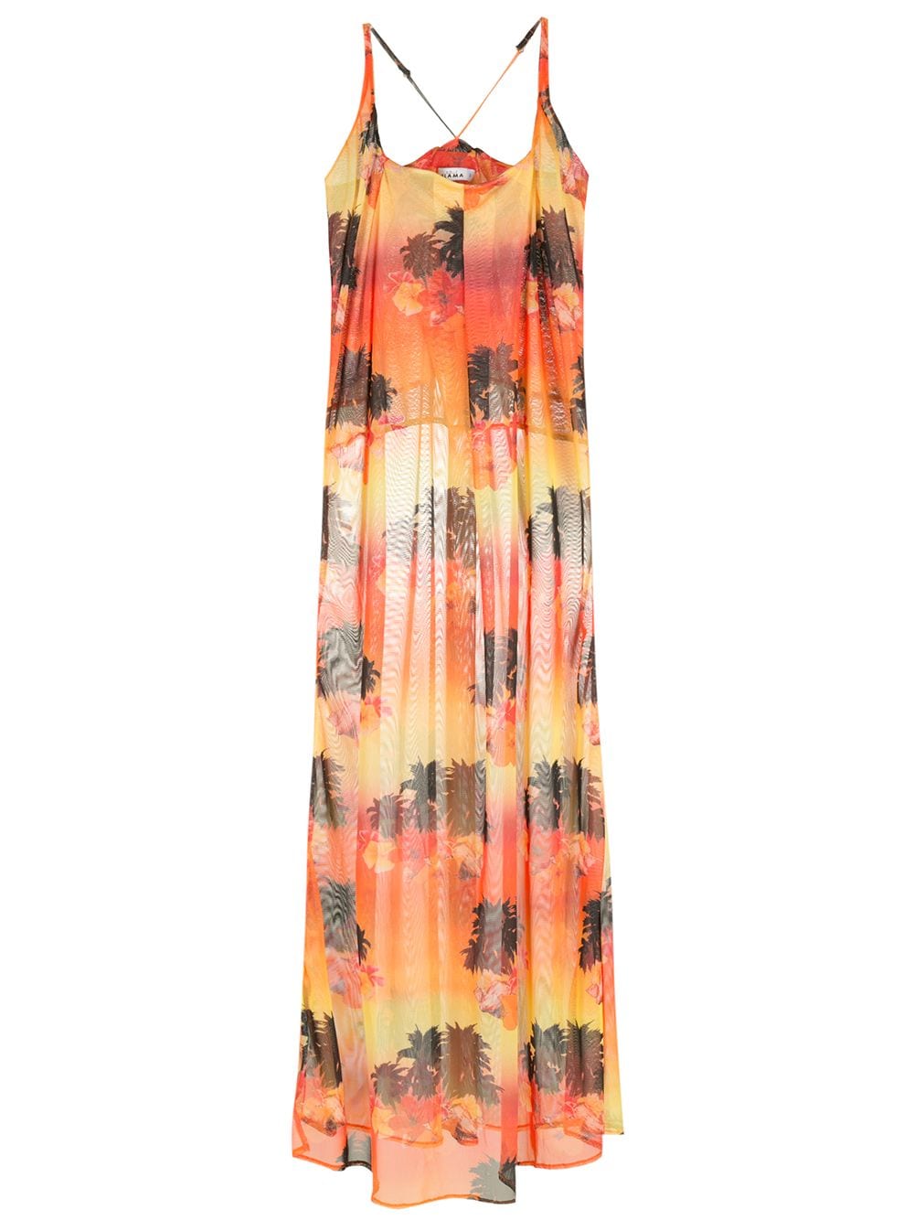 Amir Slama printed long dress - Orange von Amir Slama