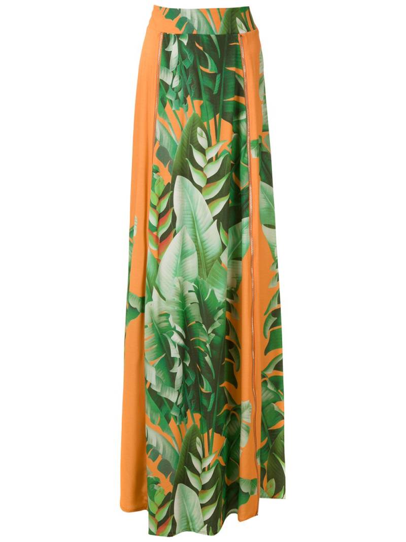 Amir Slama printed maxi skirt - Orange von Amir Slama