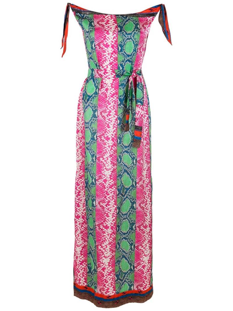 Amir Slama printed silk maxi dress - Multicolour von Amir Slama