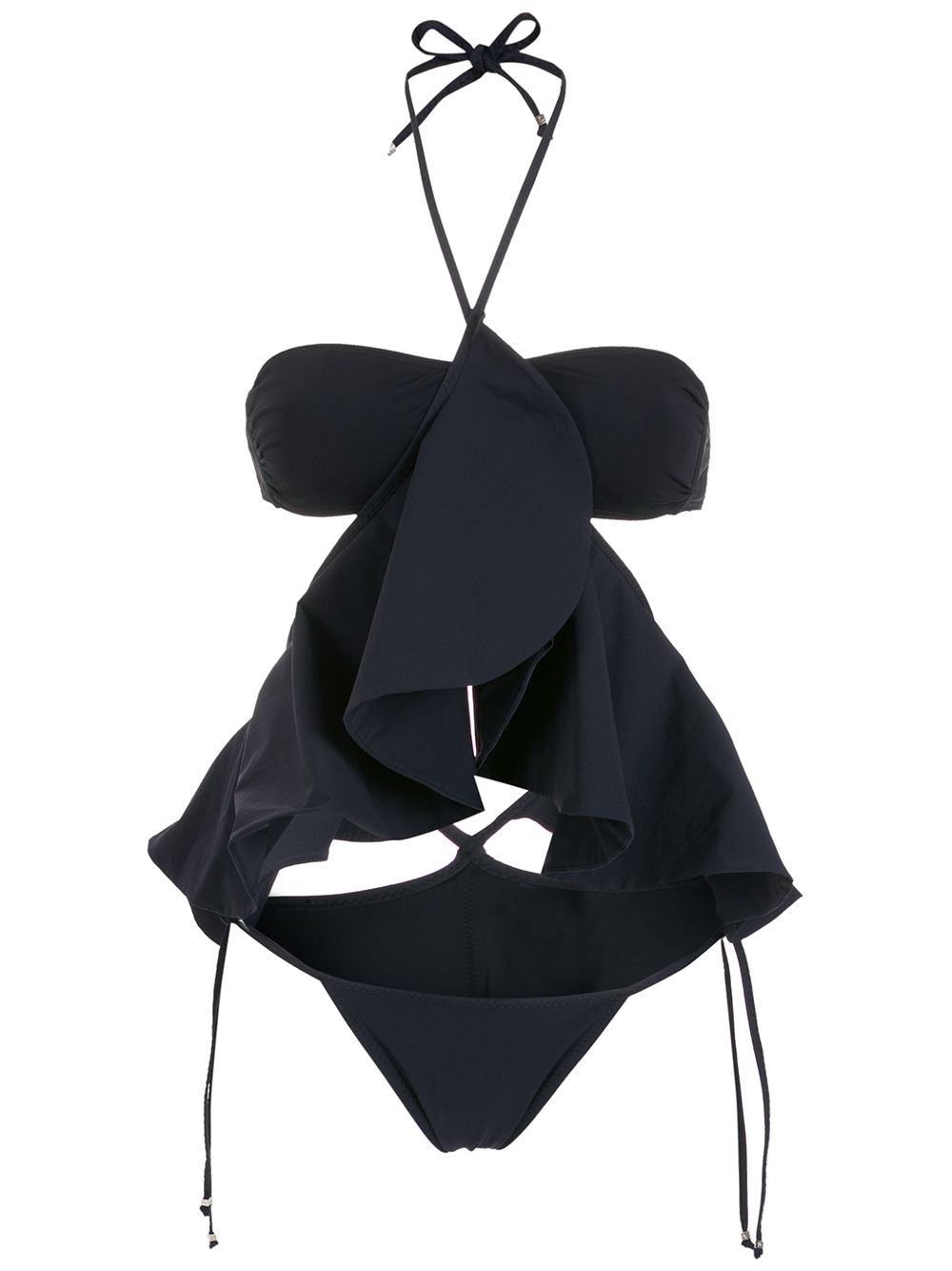 Amir Slama ruffle-detail bikini set - Black von Amir Slama