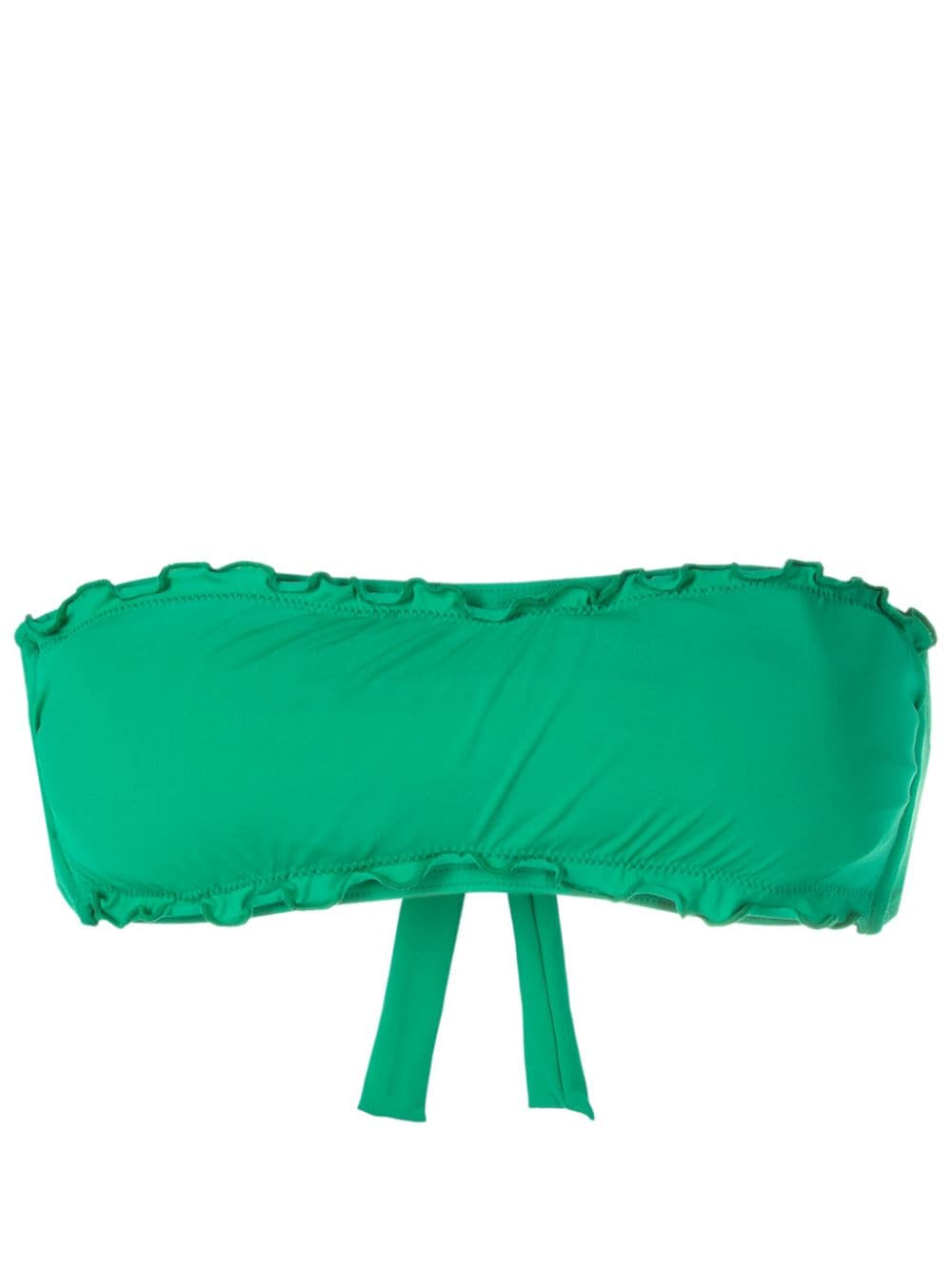 Amir Slama ruffled strapless bikini top - Green von Amir Slama