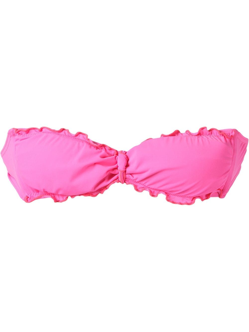 Amir Slama ruffled trim bandeau bikini top - Pink von Amir Slama
