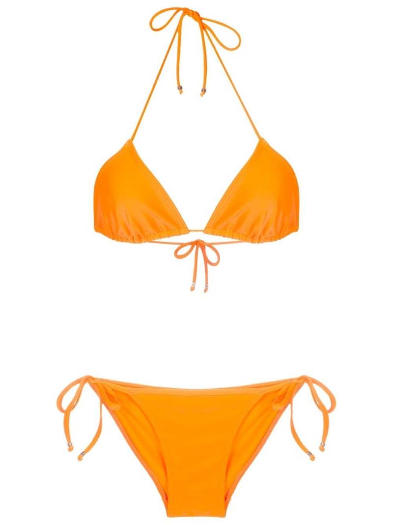 Amir Slama self-tie triangle bikini - Orange von Amir Slama