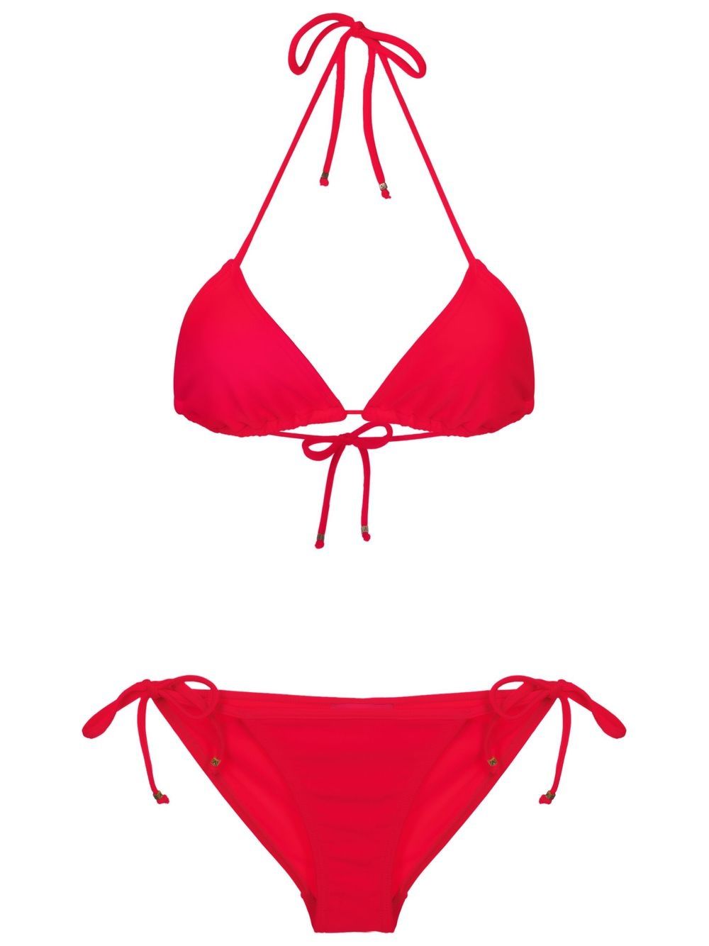 Amir Slama self-tie triangle bikini - Red von Amir Slama