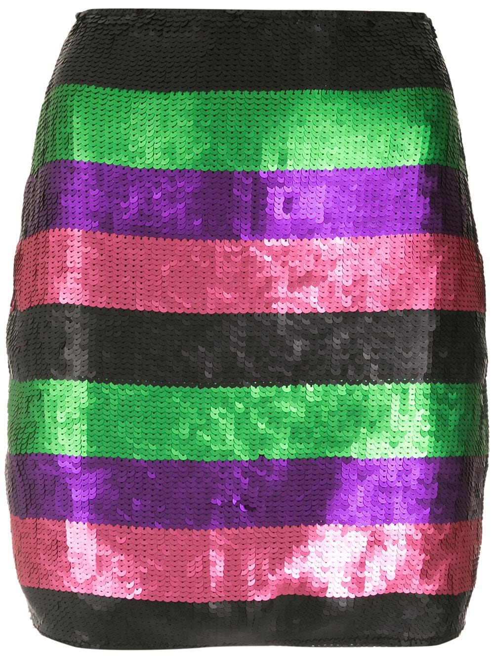 Amir Slama sequin striped skirt - Multicolour von Amir Slama
