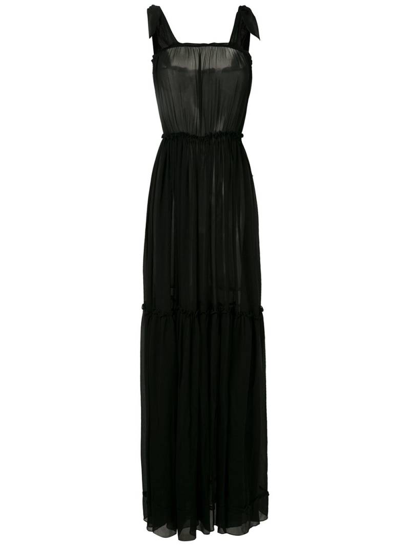 Amir Slama silk maxi dress - Black von Amir Slama