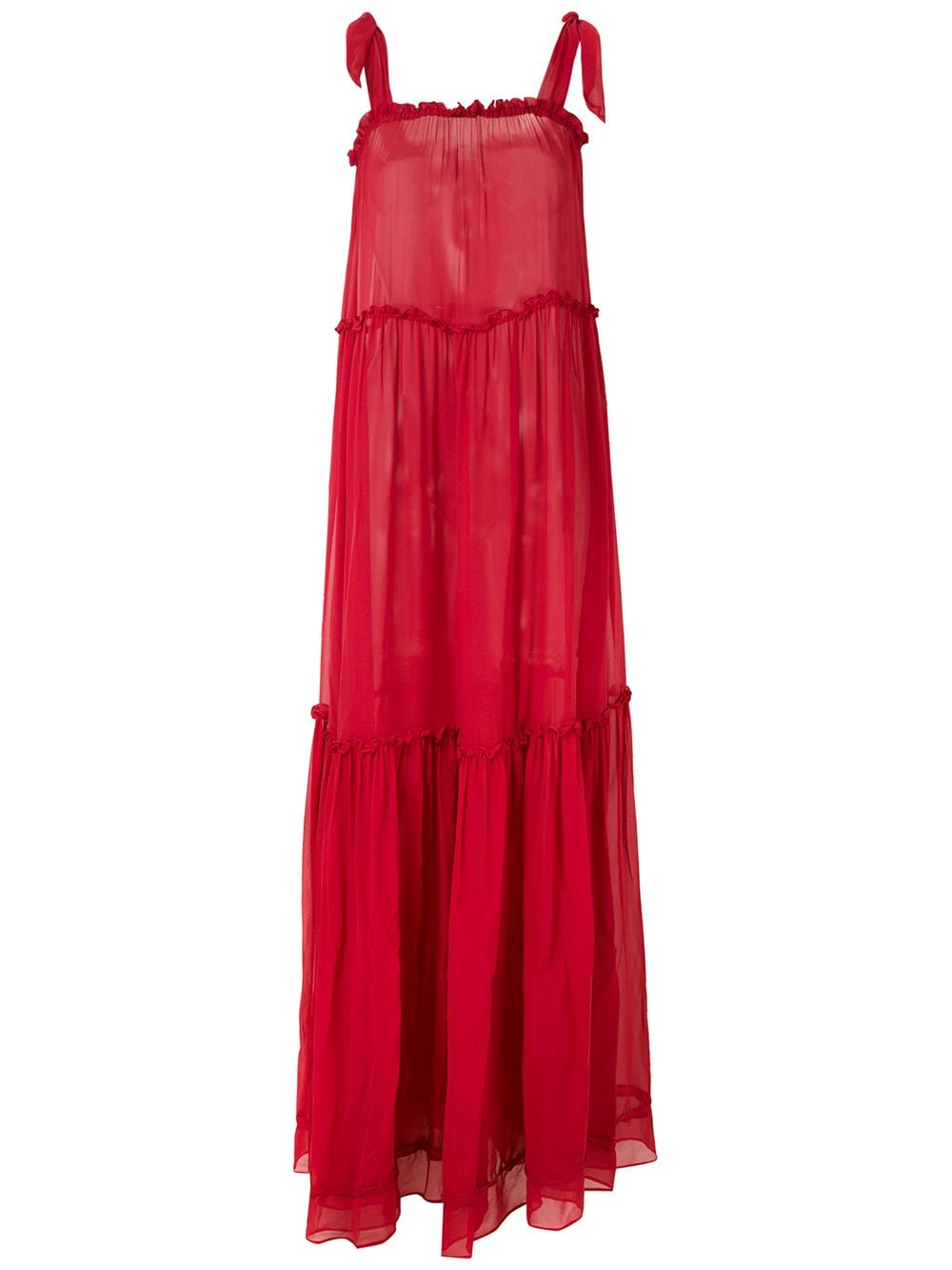 Amir Slama silk maxi dress - Red von Amir Slama