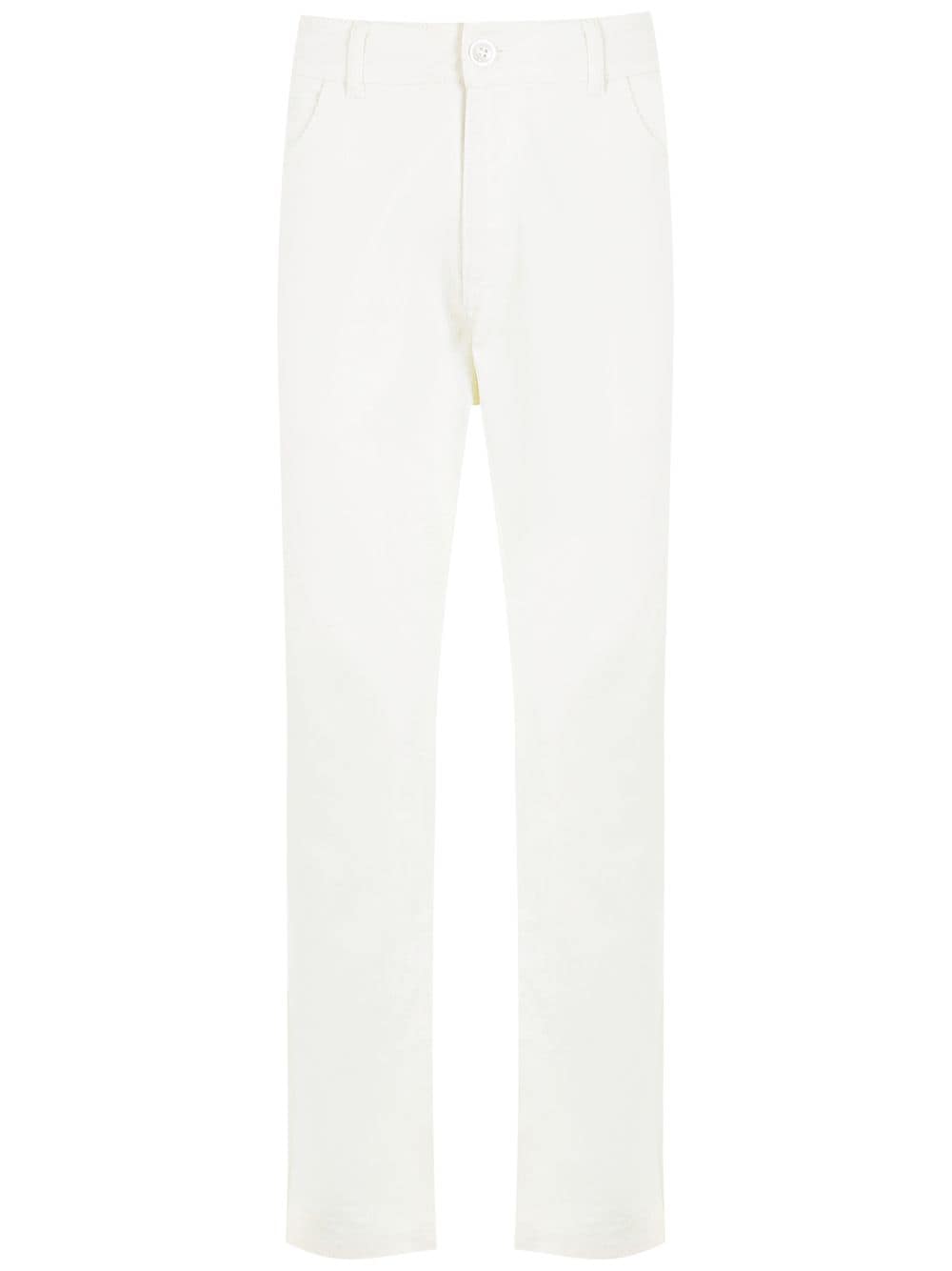 Amir Slama straight-leg cotton trousers - White von Amir Slama