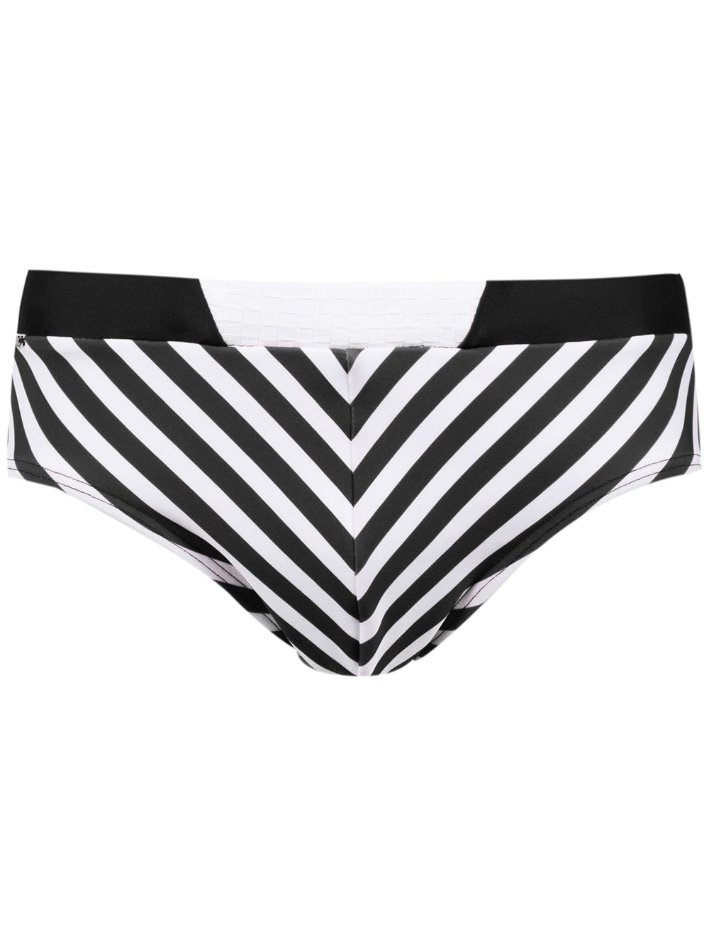 Amir Slama striped swim briefs - Black von Amir Slama