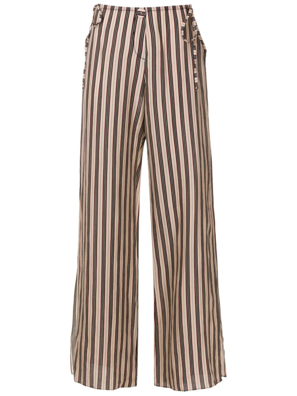 Amir Slama striped wide-leg trousers - Multicolour von Amir Slama