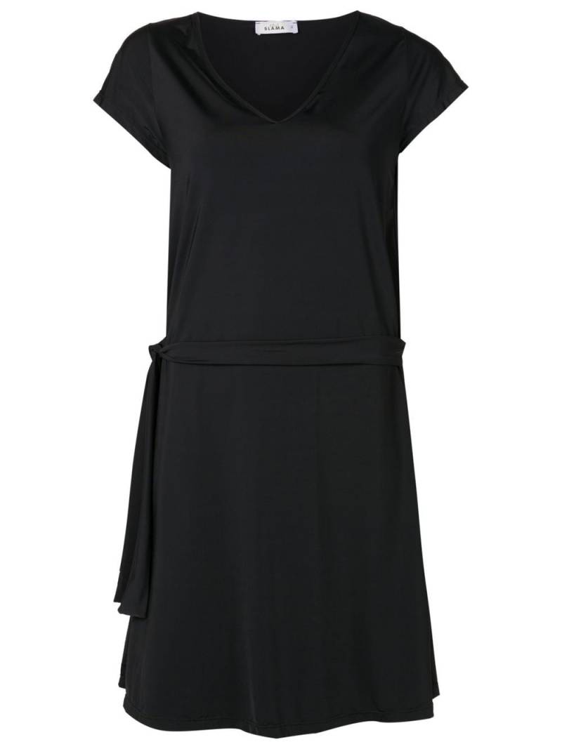 Amir Slama tied-waist short dress - Black von Amir Slama