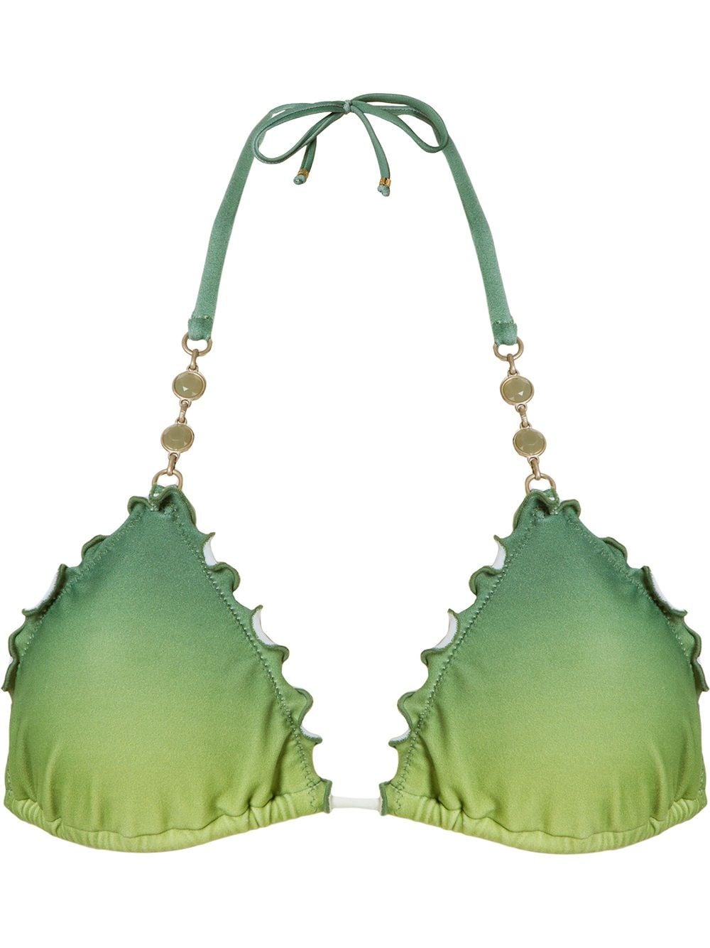 Amir Slama triangle bikini top - Green von Amir Slama