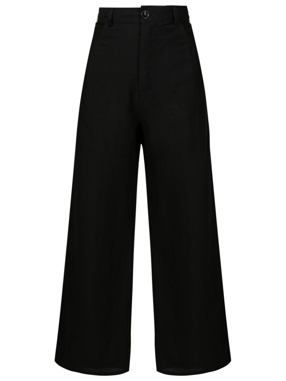 Amir Slama wide-leg high-waisted trousers - Black von Amir Slama