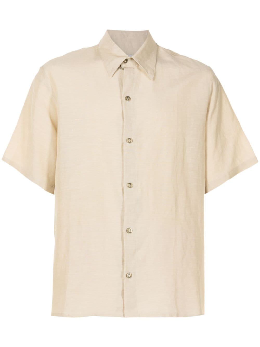 Amir Slama x Mahaslama Poseidon-print linen-blend shirt - Neutrals von Amir Slama