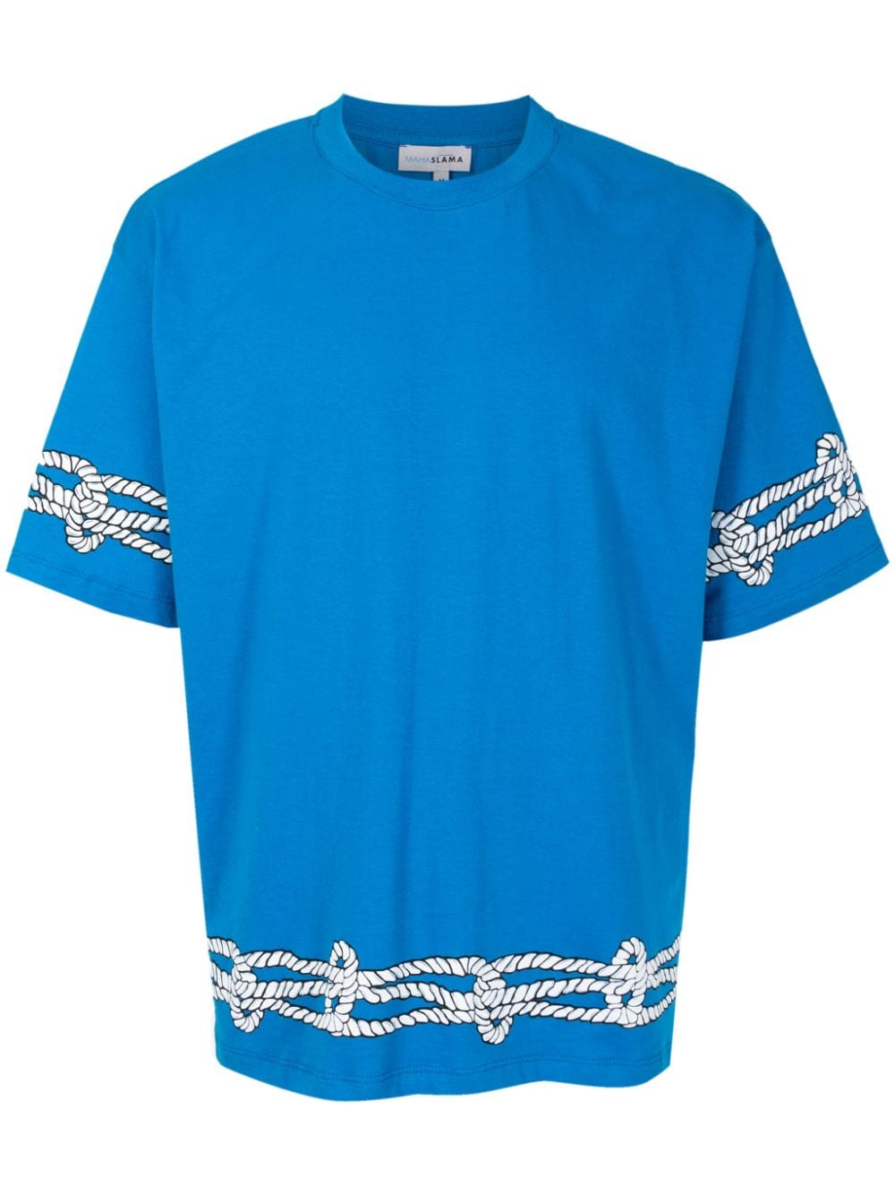 Amir Slama x Mahaslama graphic-print cotton T-shirt - Blue von Amir Slama