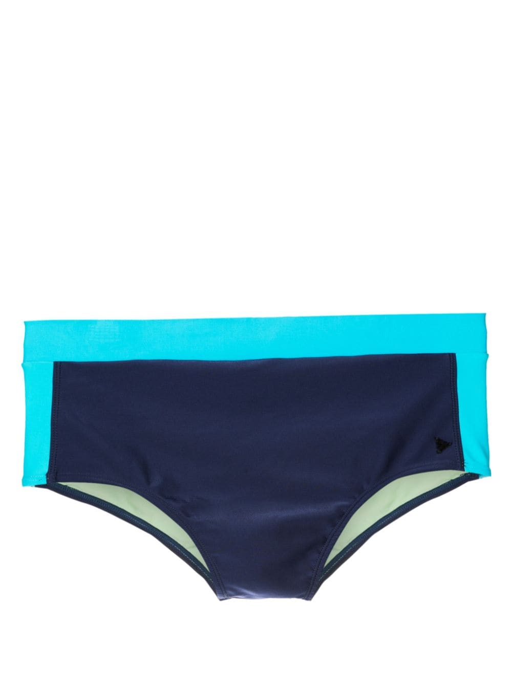 Amir Slama x Mahaslama logo-appliqué swim shorts - Blue von Amir Slama