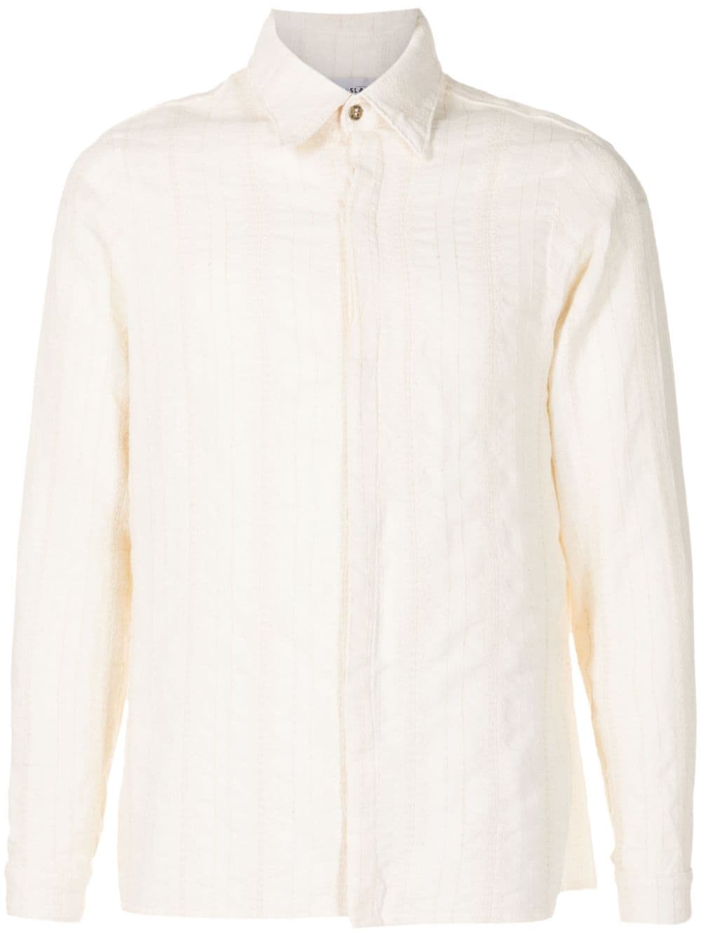 Amir Slama x Mahaslama striped jacquard cotton shirt - Neutrals von Amir Slama