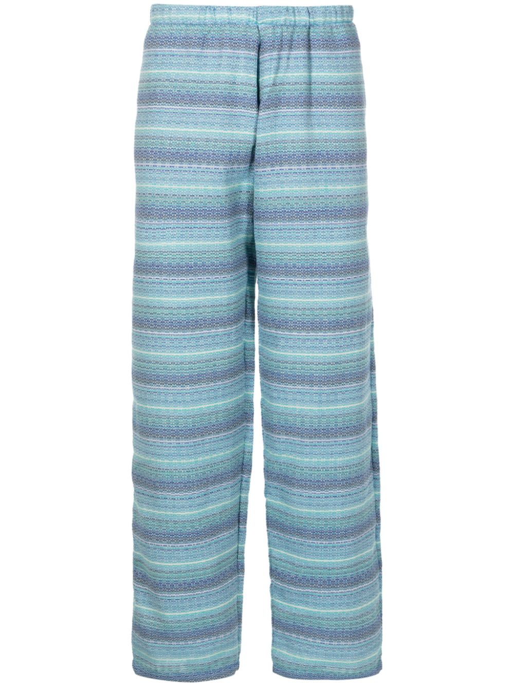 Amir Slama x Mahaslama striped jacquard trousers - Blue von Amir Slama