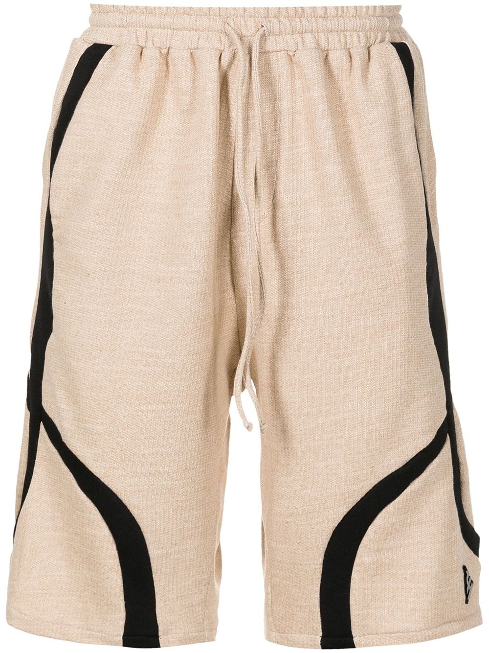 Amir Slama x Mahaslama two-tone cotton shorts - Brown von Amir Slama