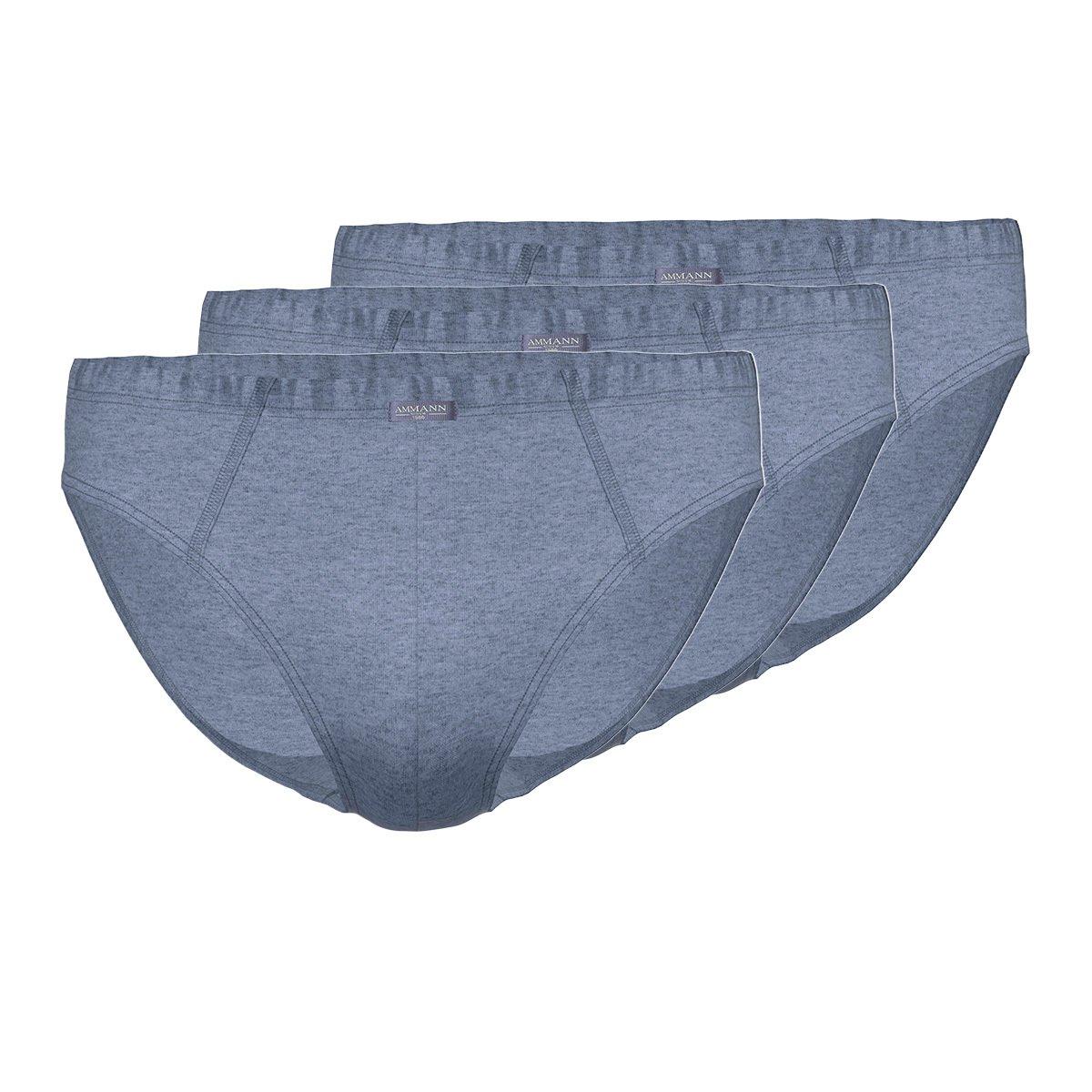 3er Pack Denim - Mini-slip Unterhose Herren Blau M von Ammann