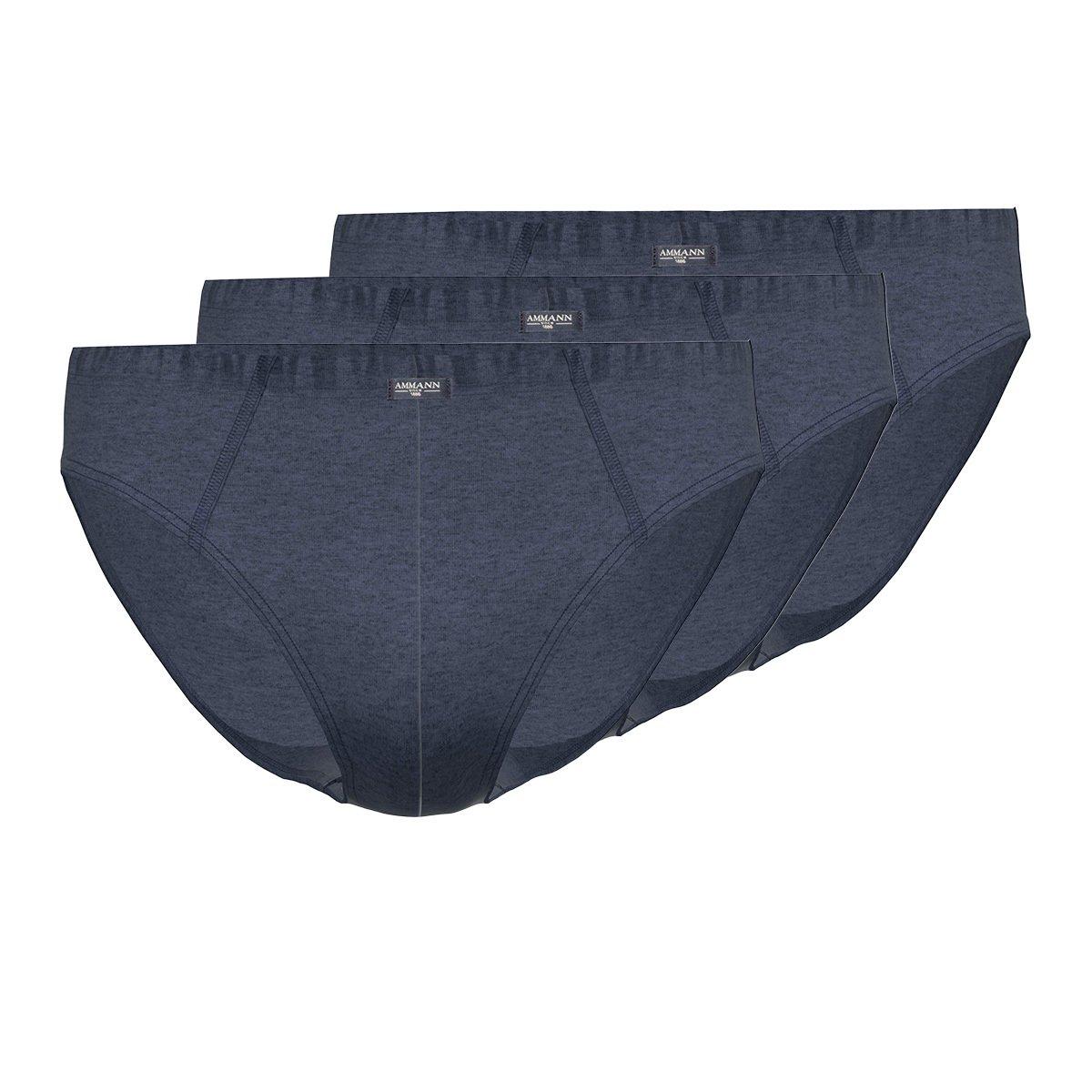 3er Pack Denim - Mini-slip Unterhose Herren Marine XL von Ammann