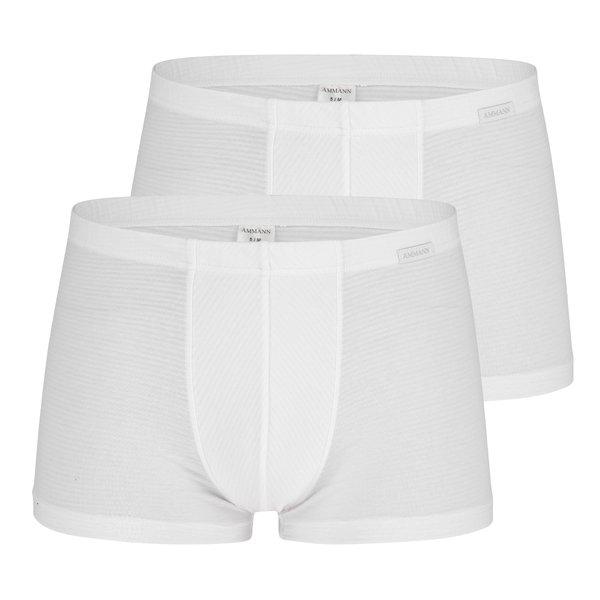 2er Pack Cotton & More - Retro-short Pant Herren Weiss L von Ammann