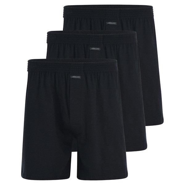 3er Pack Basic - Boxershort Herren Schwarz L von Ammann