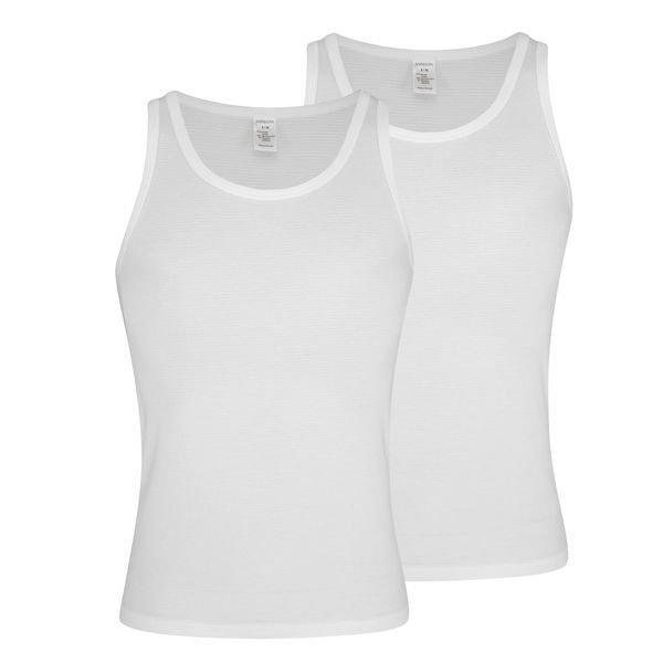 2er Pack Cotton & More - Unterhemd Tanktop Herren Weiss XL von Ammann