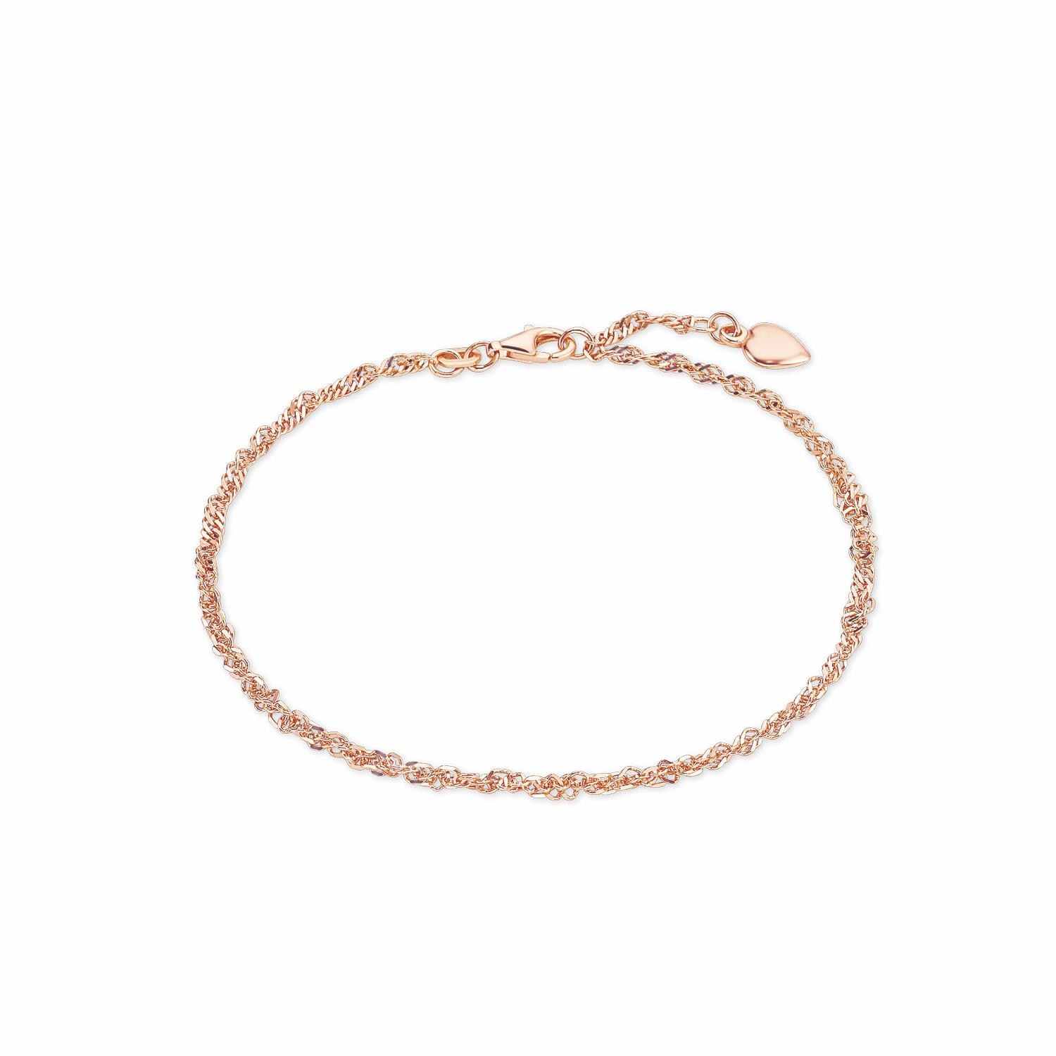 Amor Fusskette mit Anhänger »Schmuck Geschenk Silberfarben 925 Körperschmuck« von Amor