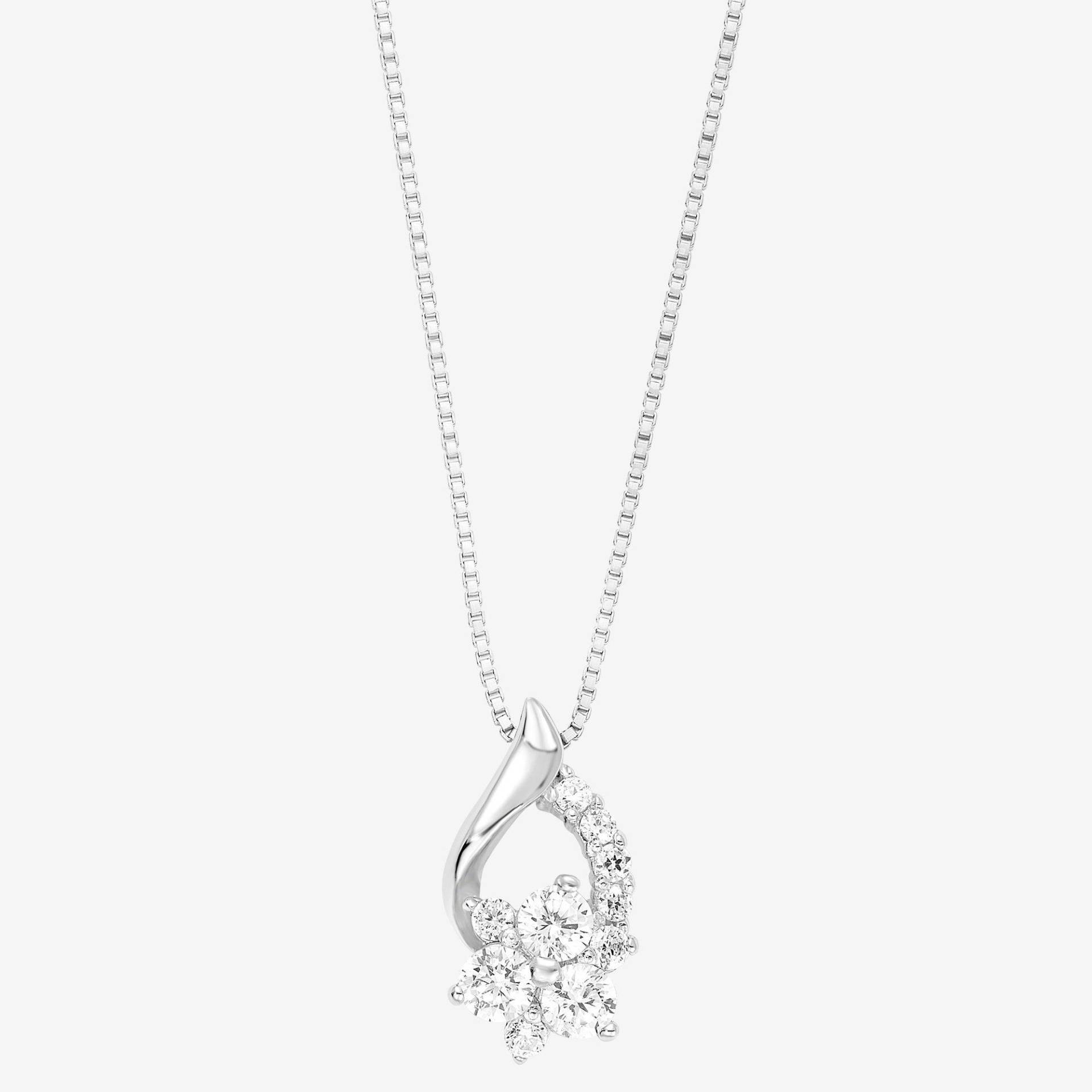Halskette Mit Anhänger Damen Silber 45cm von amor