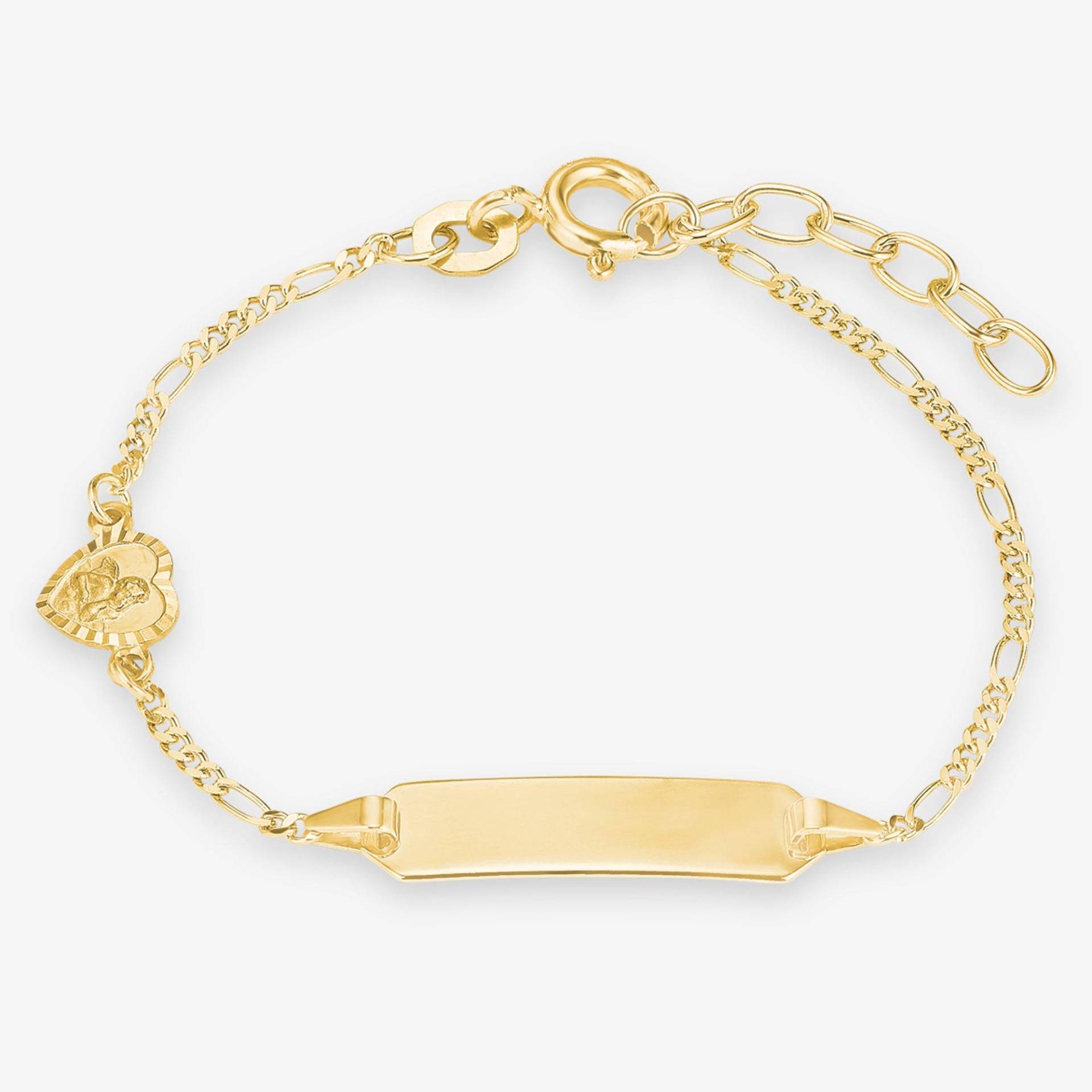 Identitäts-armkette Damen Gelbgold 14cm von amor