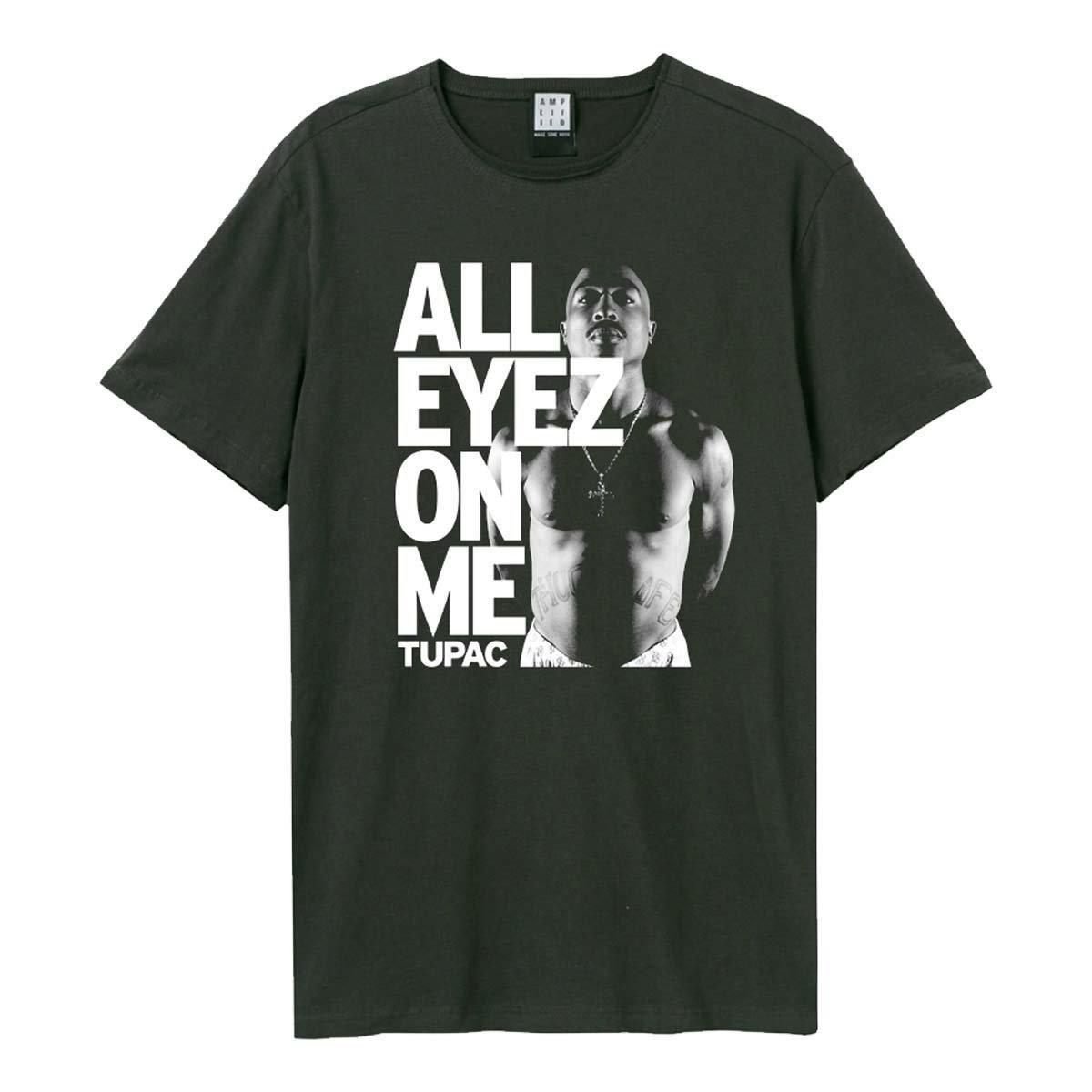 All Eyes On Me Tshirt Damen Charcoal Black XS von Amplified