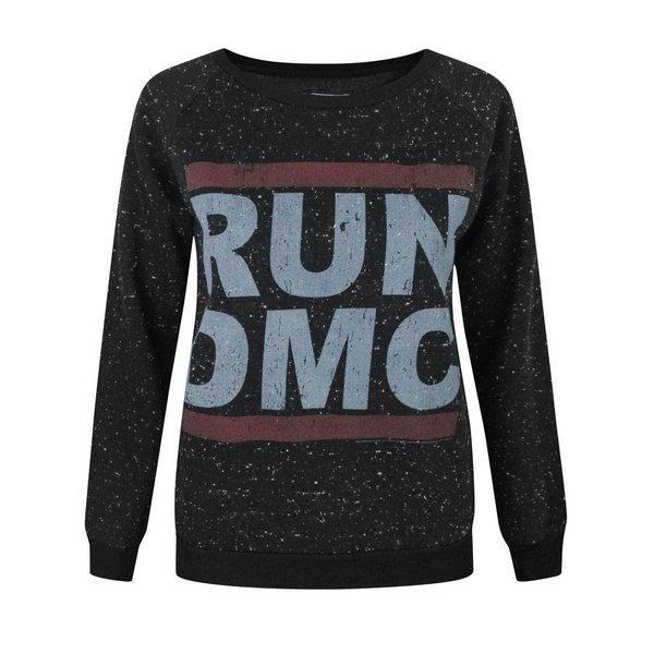 Pullover Mit Rundmclogo, Gesprenkelt Damen Charcoal Black L von Amplified