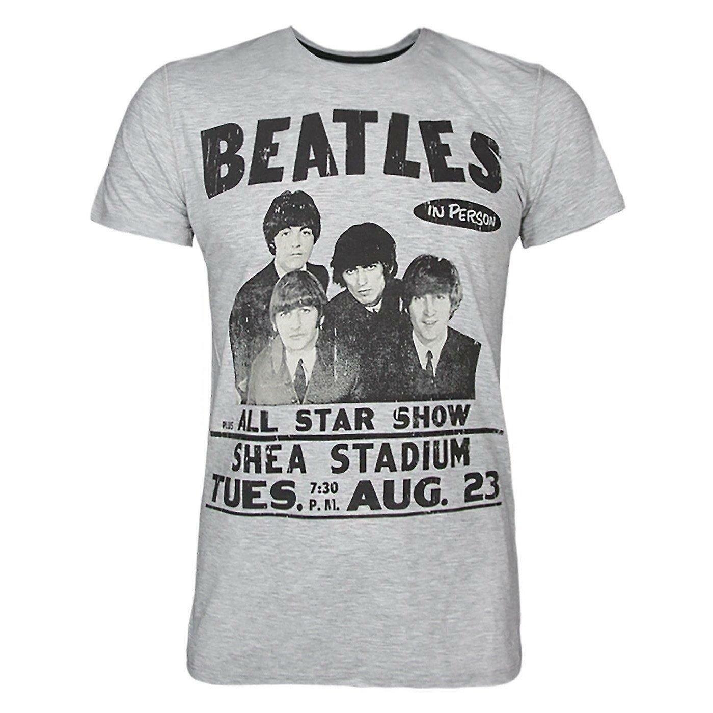 Beatles Tshirt Herren Grau S von Amplified