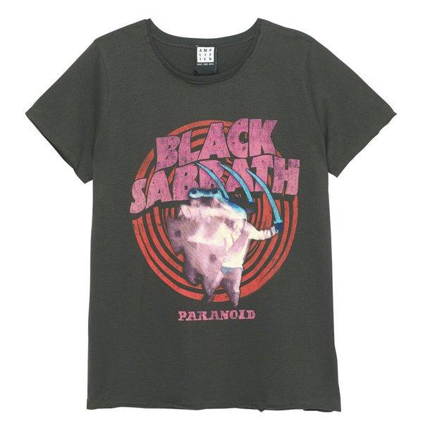 Black Sabbath Paranoid Tshirt Damen Charcoal Black M von Amplified