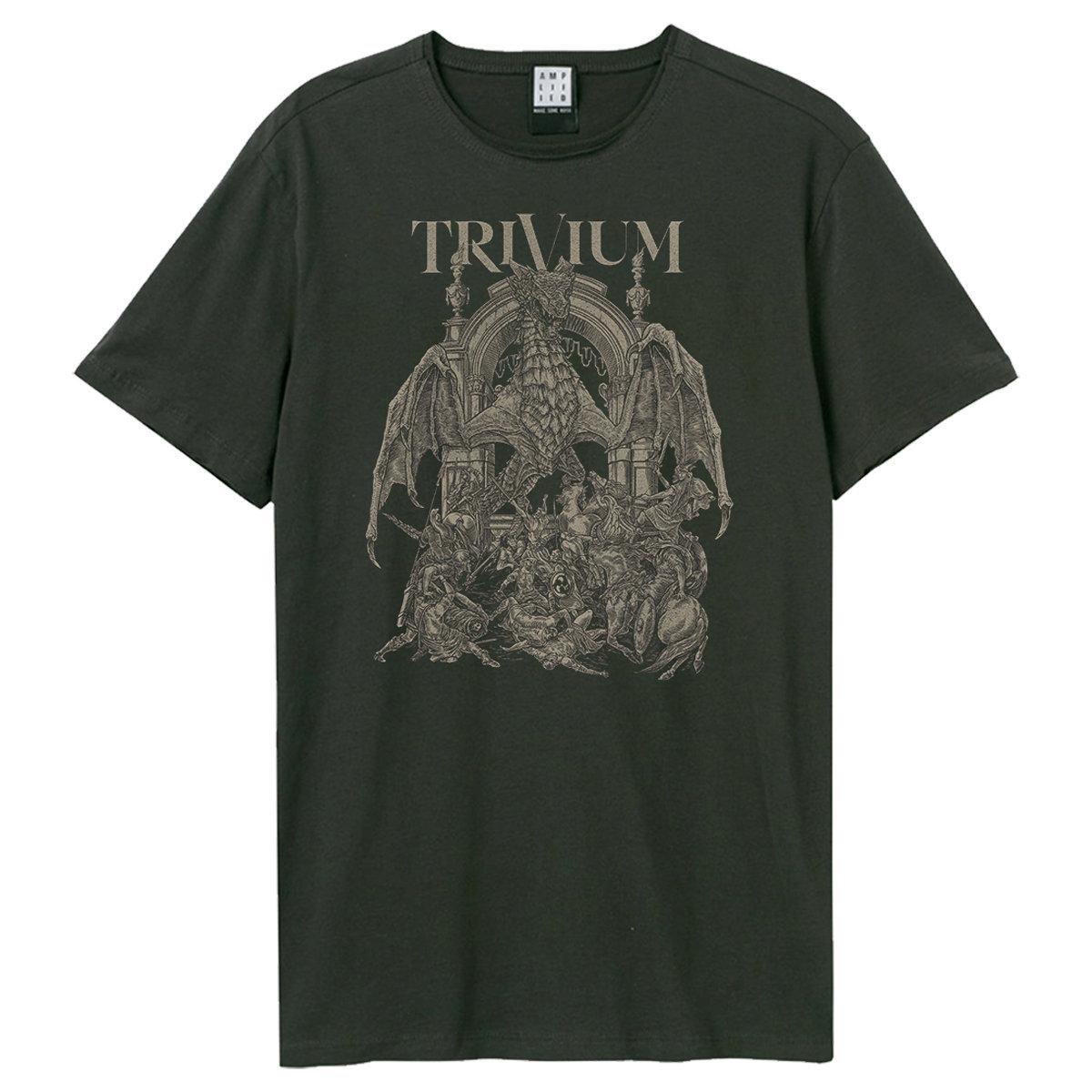 Dragon Temple Tshirt Damen Charcoal Black XL von Amplified