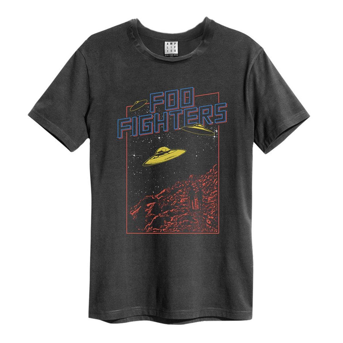 Flying Saucers Tshirt Damen Charcoal Black S von Amplified