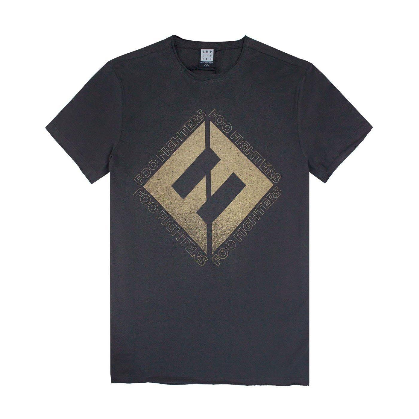 Foo Fighters Concrete And Gold Tshirt Herren Charcoal Black XS von Amplified