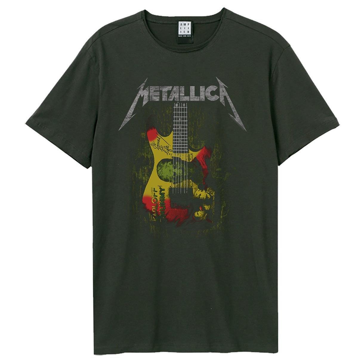 Frankenstein Guitar Tshirt Herren Charcoal Black L von Amplified