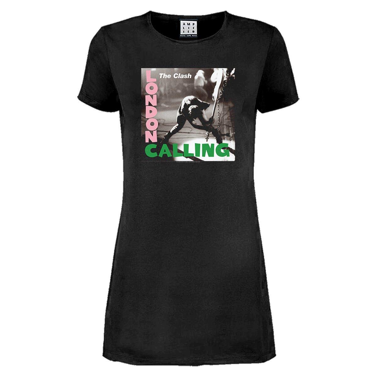 London Calling Tshirtkleid Damen Charcoal Black XL von Amplified